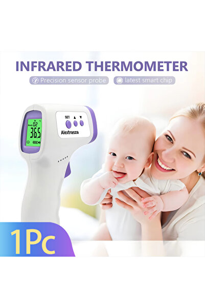 Choice White Forehead Digital Thermometer Non Contact Infrared Medical Thermo...