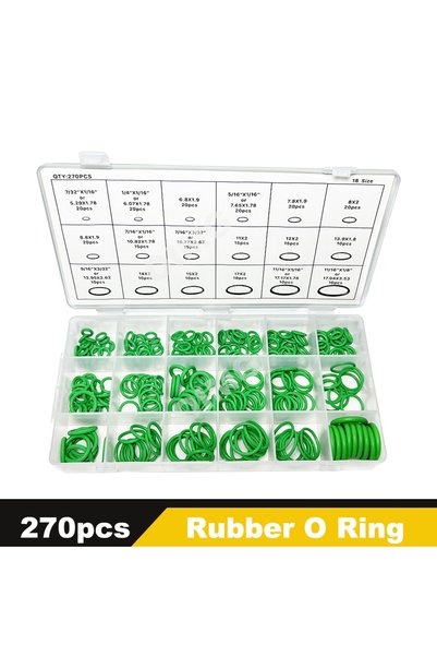 Choice9 270pcs green Car Air Conditioning O Ring Nitrile Rubber Sealing Gaske...
