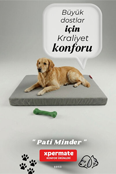 XPERMATE Büyük Irk Köpek Yatağı Fermuarlı Yıkanabilir Su İtici Evcil Hayvan Y...