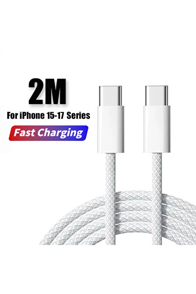 Choice7 C To C Cable 2M PD 40W Fast Charger For iPhone 17 16 15 14 11 12 13 P...