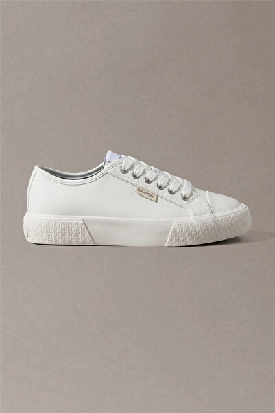 Calvin Klein Kadın Vulc Laceup Deri Sneaker