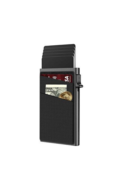 Choice Black Anti-theft Cards Protectors Card Holder Minimalist Smart Wallet ...