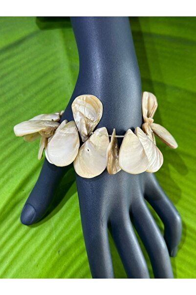 Gönülden Tasarım SPECIAL DESIGN SEA SHELL AUTHENTIC RUBBERED BRACELET ANKLET