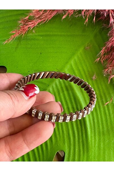 Gönülden Tasarım Çap 6 Cm Zirkon Taşlı Kadın Bilezik