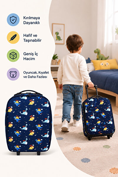 Ross Çekçekli Çocuk Valizi ve Oyuncak Çantası