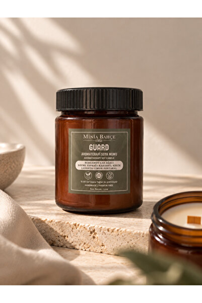 Minia Bahçe Bitki ve Sanat Atölyesi Koruma Aromaterapi Soya Mumu – %100 Doğal...