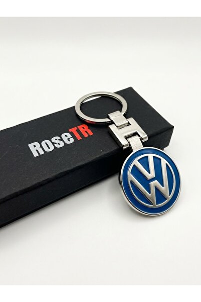 RoseTR Μπρελόκ Volkswagen μπλε μεταλλικό με λογότυπο VW Αξεσουάρ Passat Jetta...