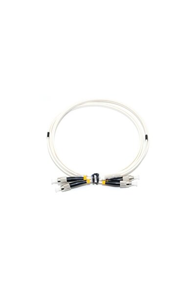 OEM Cordon de patch-uri fibră optică FC/UPC-FC/UPC 3mm 2M Alb Duplex
