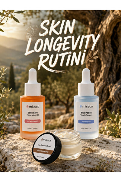 miseca Longevity Kırışıklık Karşıtı Seti | Baku Glow Bakuchiol - Blue Potion ...