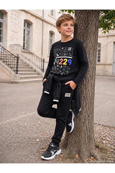 Civil Boys Basic 10-13 Yaş Eşofman Altı - Siyah