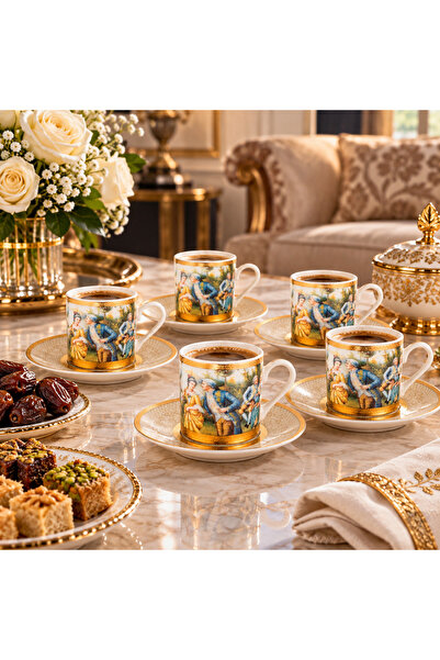 Dania Turkish coffee cup set Romeo and Juliet collection