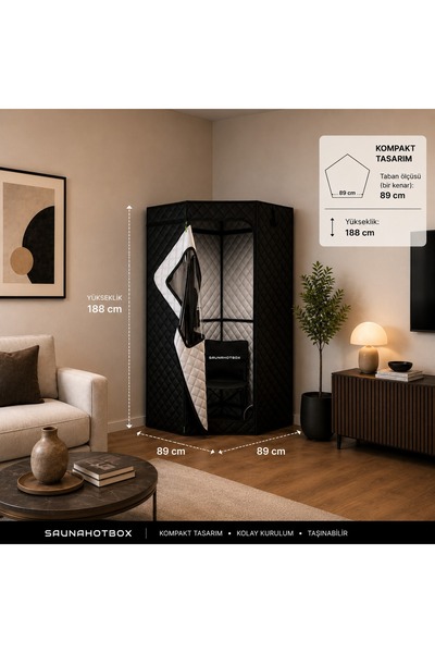 SAUNAHOTBOX Ev Tipi Taşınabilir Sauna, Buhar Odası, Spa