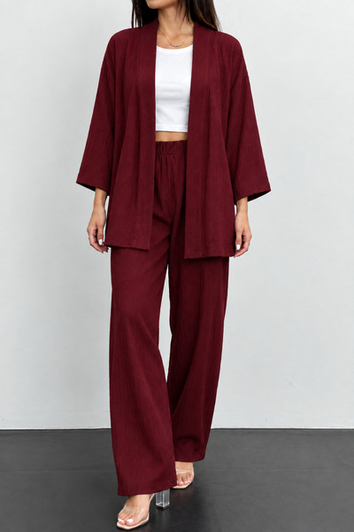 şuranur Stylish - Kimono Cardigan Burümcuk Set Oversize Low Sleeves m - 6XL