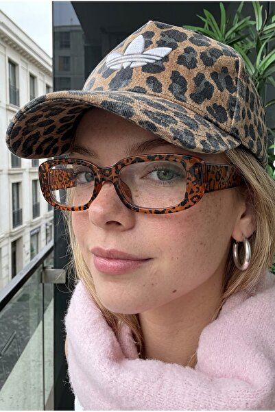MACERATİ Leopard Frame Vintage Retro Blue Block Blue Light Filter Women's Scr...