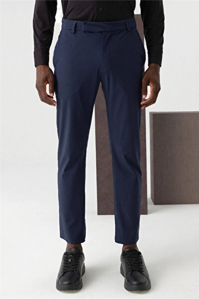 Isaora Comfy Technical Chino Regular Erkek Chino Pantolon Lacivert