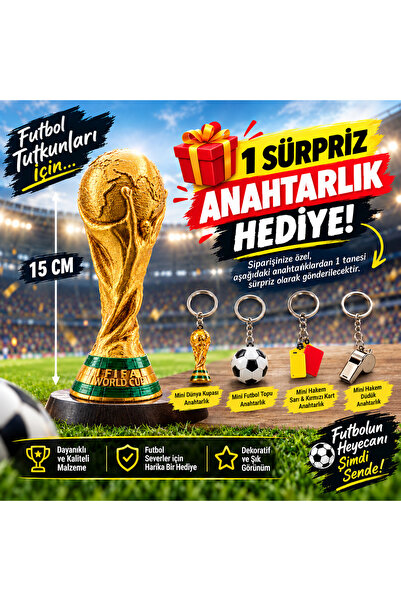 BYKONSEPT BY KONSEPT Dünya Kupası Figür Büst 15 cm - Masa Üstü Dekoratif Tara...