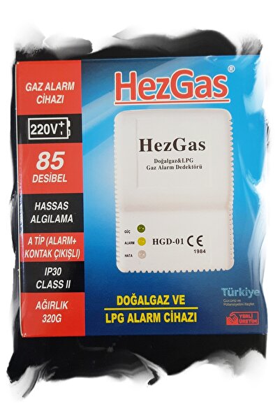 GenelTedarik Hezgas Doğal Gaz LPG Alarm Dedektörü 220 volt