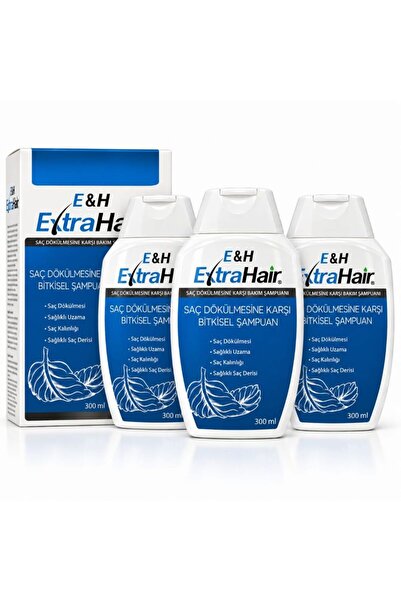 E&H EXTRA HAIR SAÇ DÖKÜLMESİNE KARŞI ŞAMPUAN 3 ADET