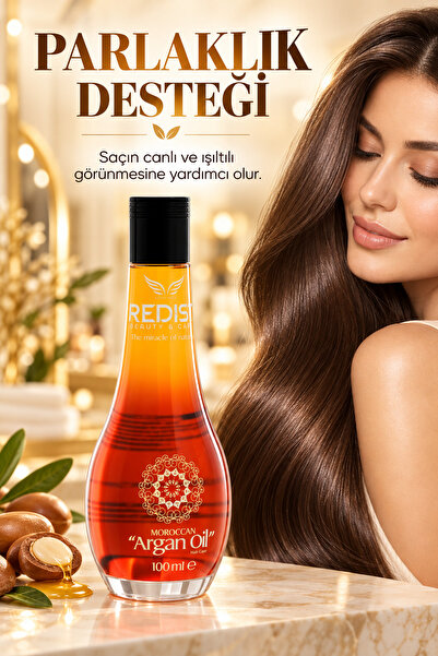 Redist Argan Yaği 100 ml – Tüm Saçlar Için Anında Onarici Ve Besleyici Bakım - Vegan