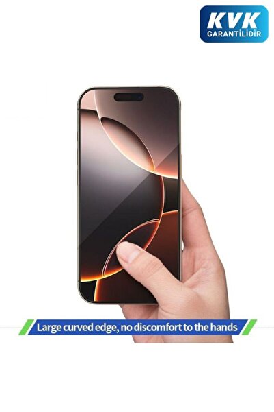 BLUEO B iPhone 16 Pro Full Clear Full Cover HD Uygulama Aparatlı Cam Ekran Ko...