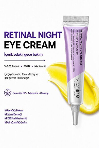 Vio nine Vionine Retinal A Night Eye Cream - Gece Göz Kremi