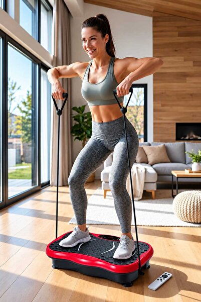 Genel Markalar Kumandalı Vibrofitto Titreşimli Egzersiz Fitness Kondisyon Mas...