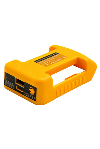 Choice شاحن USB جديد أصفر اللون لبطاريات ديوالت 18 فولت و20 فولت الليثيوم، شا...