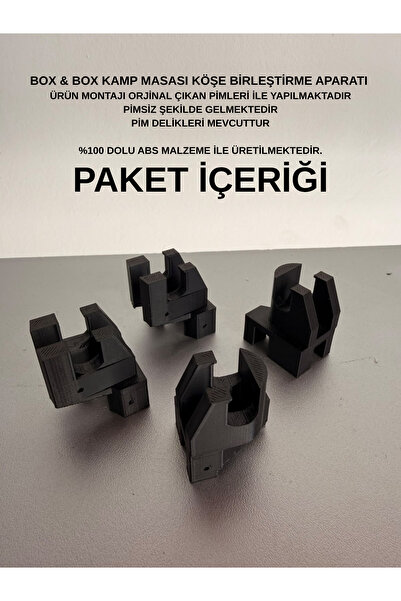 Kamp Masası Köşe Birleştirici Aparatı