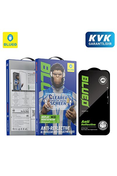 BLUEO Anti-Reflective iPhone 17 Pro Max Uyumlu Ekrandan Bile Daha Net Cam Ekr...