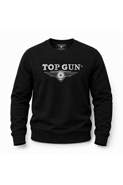 TOP GUN "Top Gun" Embroidered Sweat Black
