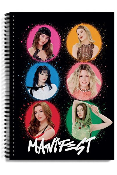 herboy etiket MANİFEST Defter A4 Spiralli 80 Yaprak PP Kapak KARELİ model 4