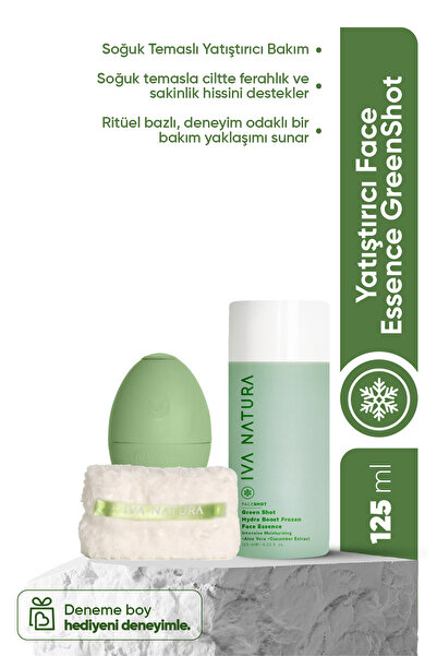 Iva Natura Green Face Shot - Frozen Face Essence 3'lü Set (ESSENCE BİLEKLİK H...