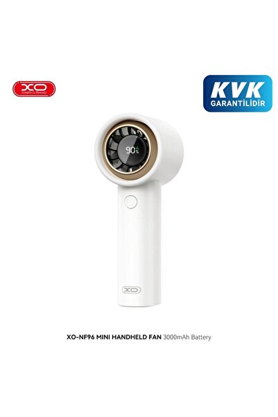 Xo Şarjlı Mini El Fanı – 3000mAh, 7.5 Saat Kullanım, 5 Kademeli Hız, Masaüstü...