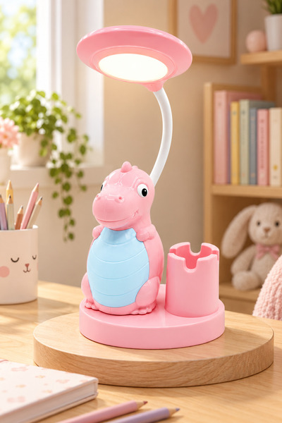 Sense Pembe Dekoratif Masa ve Gece Lambası Modern Tasarım Ev Ofis Aydınlatma