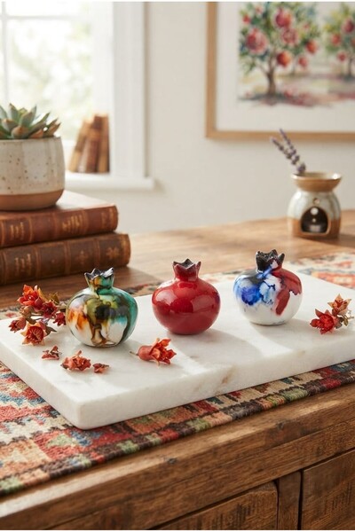 Handmade El Yapımı Dekoratif Nar Objesi