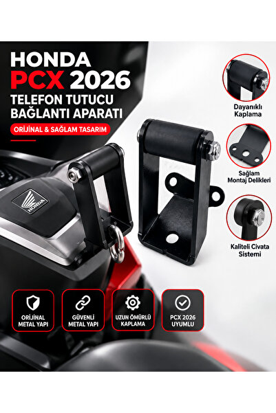 Genel Markalar Özel Tasarım Honda PCX (2026) Uyumlu Telefon Tutucu Montaj Dem...