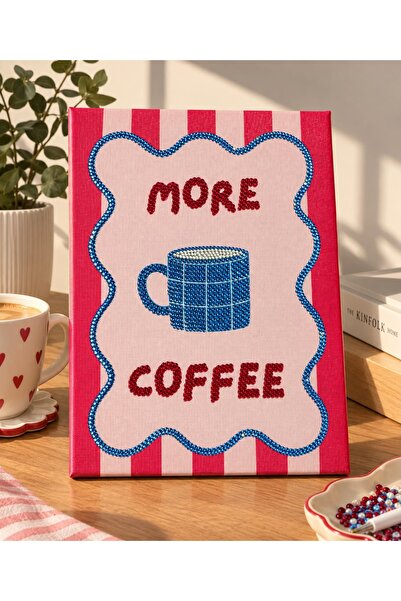 YADA More Coffee - Rhinestone Kit, Diamond painting, Kristal Taş Yapıştırma 2...
