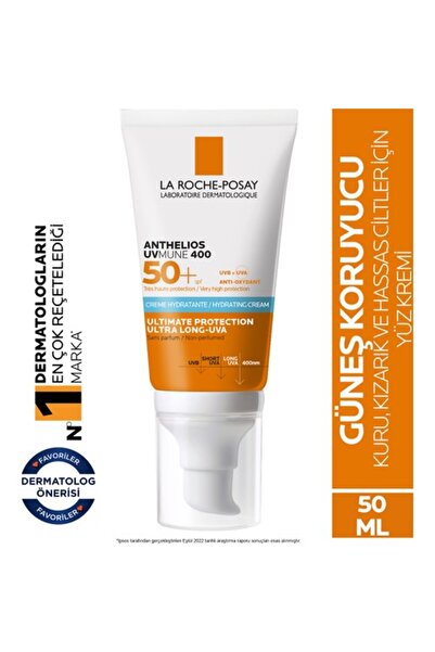 La Roche Posay Anthelios UVmune SPF+50 Yüksek Korumalı Yüz Güneş Kremi 50 ml