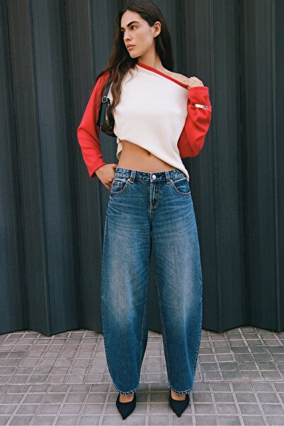 Stradivarius D80 barrel fit jean