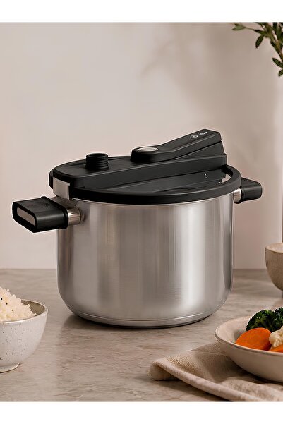 parlahome Safety+ Low Pressure Cooker Magic series 7.6L/ M-100, Stainless ste...