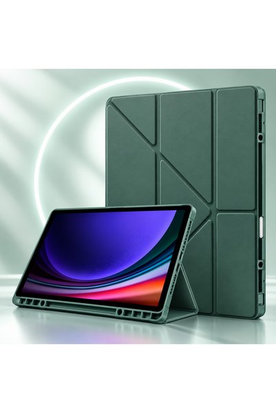 halkhouse Samsung Galaxy Tab A11 Uyumlu Kalemlikli Standlı Manyetik Kapaklı D...