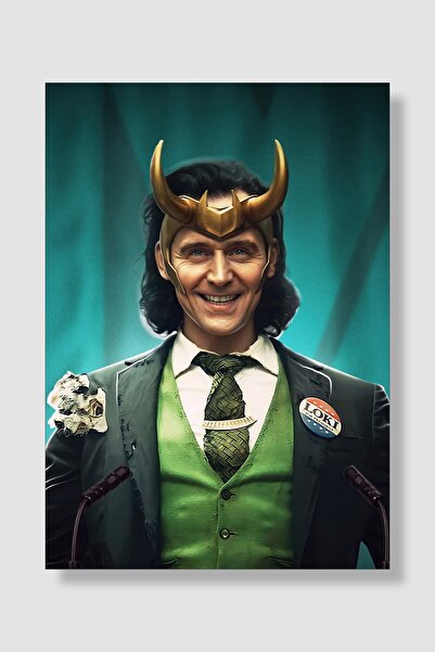postick Marvel Loki Dizi Posteri Yüksek Kaliteli Kalın Parlak Kuşe Kağıdı