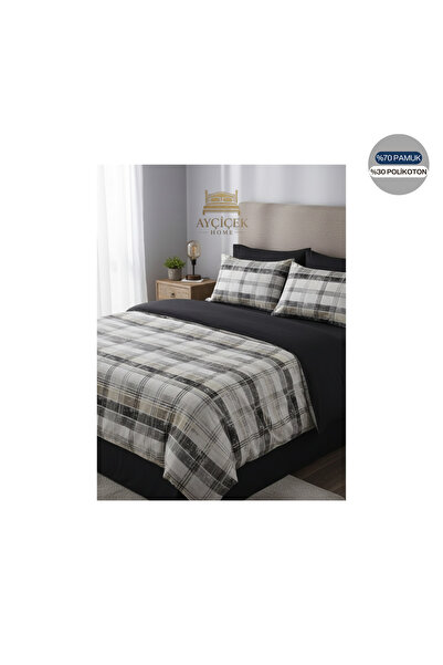 ayçiçek home Single Bedding Set 100/200 Non-Elastic Bed Sheet 160/215 Quilt Size
