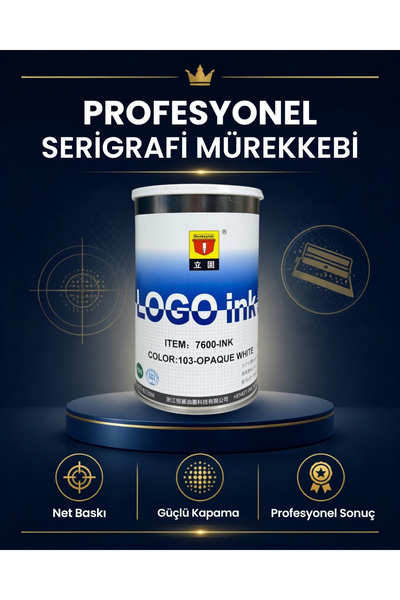 7600-203 Dark Yellow - Koyu Sarı Cam ve Metal Serigrafi Mürekkebi 1 kg (Fırınlanabilir Profesyonel Boya)