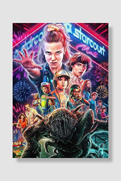 postick Stranger Things Dizi Posteri Yüksek Kaliteli Kalın Parlak Kuşe Kağıdı