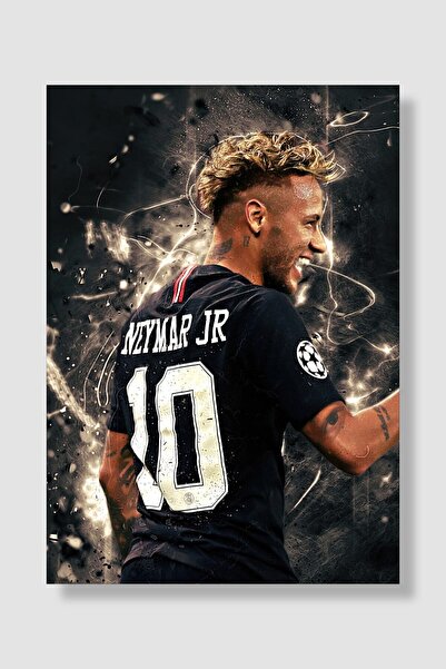 postick Neymar Spor Posteri Kalın Parlak Kuşe Kağıdı