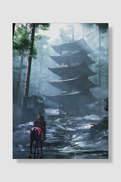 postick Ghost Of Tsushima Oyun Posteri Kalın Parlak Kuşe Kağıdı