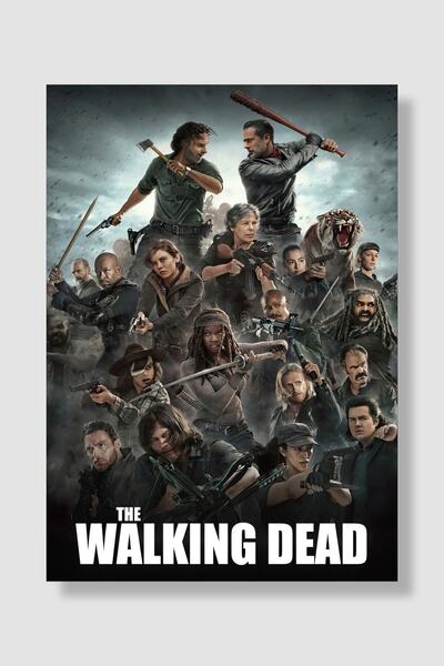 postick The Walking Dead Dizi Posteri Yüksek Kaliteli Kalın Parlak Kuşe Kağıdı