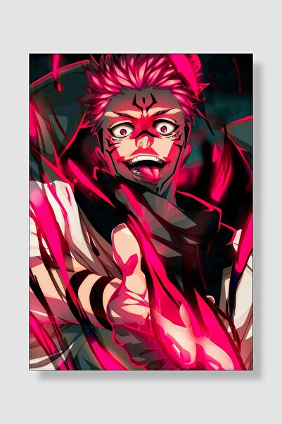 postick Jujutsu Kaisen Anime Posteri Kalın Parlak Kuşe Kağıdı