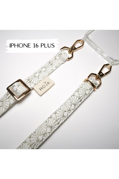 HOJA Store شين بيرلا حزام هاتف آيفون 16 بلس - حافظة هاتف مع حزام